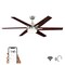 Westinghouse Ceiling Fan Indoor 60In Cayuga WIFI DmLED BrNk Rvr 6Bl Rsw/-LightMp Op Fr Glass 74003B00 - alternate 8
